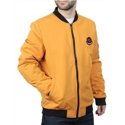 EM25056-2 YELLOW Куртка-бомбер мужская демисезонная (100 гр. синтепон)