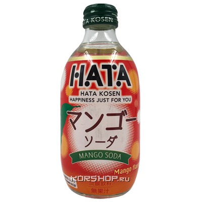 Газированный напиток со вкусом манго Hata Soda, Япония, 300 мл Акция