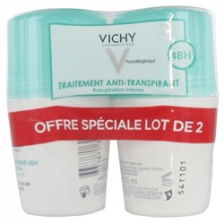 Vichy Traitement Anti-Transpirant 48H Lot de 2 x 50 ml
