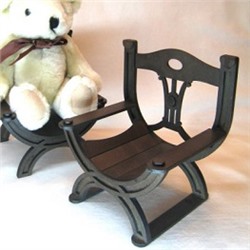 Комплект сборки из МДВ курульное кресло для кукол недекорированный  арт.187083