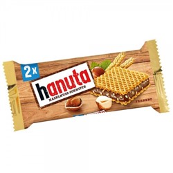 Хрустящие Вафли Hanuta с шоколадно-ореховой начинкой 44гр 1шт