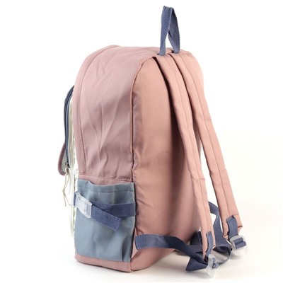 Женский текстильный рюкзак 8620 Розовый/Голубой