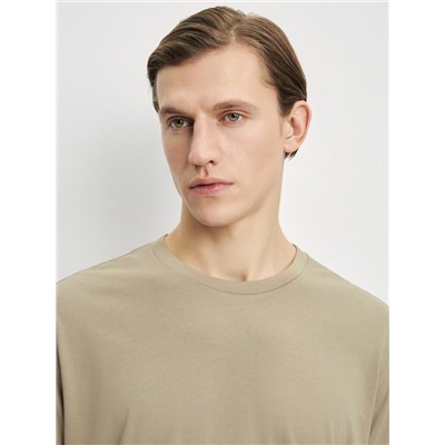 футболка мужская темно-бежевый/песочный