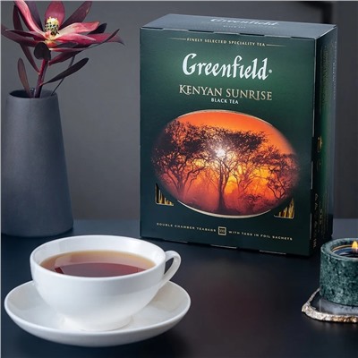 Чай в пакетиках Greenfield Kenyan Sunrise, 100шт