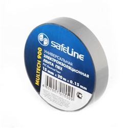 Изолента Safeline 15/20 серо-стальн