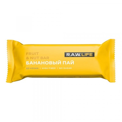 Батончик орехово-фруктовый Fruit and nut bar Банановый пай