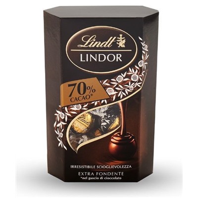 Шоколадные конфеты Lindt 70 % cacao 200 г