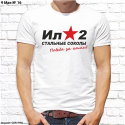 Мужская футболка "Ил-2 стальные соколы, Победа за нами!", №16