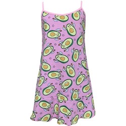 Сорочка для девочки "Авокадо" с оборкой