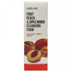 Пенка для умывания с экстрактами персика и манго Lebelage, Корея, 100 мл Акция