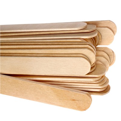 Набор деревянных палочек, 100 шт., 140 × 18 × 1,7 мм