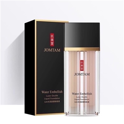 Jomtam Крем-база под макияж + тональный крем-корректор Double Liquid Foundation, 35 гр