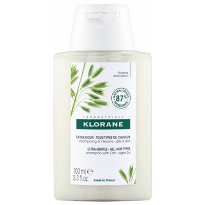 Klorane Extra-Doux - Tous Types de Cheveux Shampoing ? l Avoine 100 ml