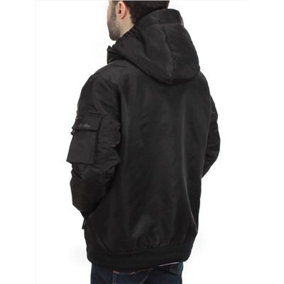 8734 BLACK Куртка мужская демисезонная (100 гр. синтепон)