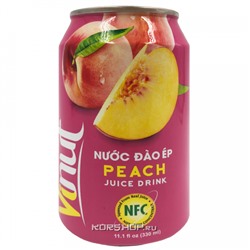 Cокосодержащий б/а напиток Персик Vinut, Вьетнам, 330 мл