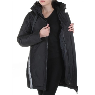 227-1 BLACK Пальто женское зимнее Snow Grace