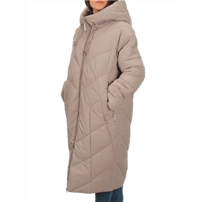 H23-630 DK. BEIGE Пальто зимнее женское (200 гр. тинсулейт)