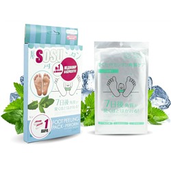 Пилинг-носочки Sosu Mint для педикюра с ментолом Foot Peeling Pack Perorin