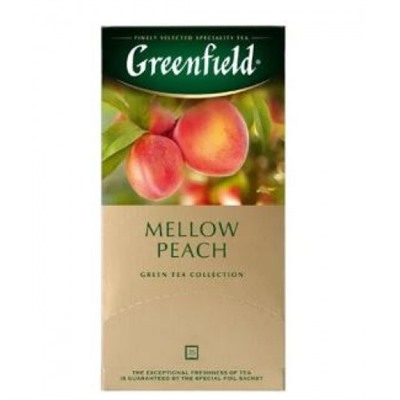Чай зеленый Гринфилд Mellow Peach в пакетиках, 25 шт.