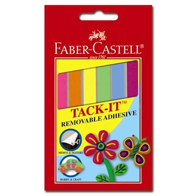 Цветная масса для приклеивания Tack-It, набор цветов, 50 г, в блистере, 1 шт
