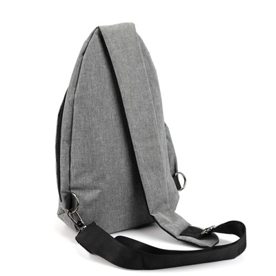 Мужская текстильная сумка слинг 1814 Серый