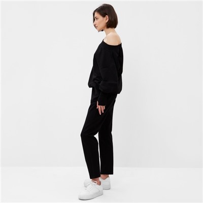 Костюм женский (джемпер, брюки) MINAKU: Casual Collection цвет чёрный, размер 44
