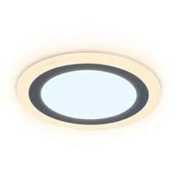Встраиваемый cветодиодный светильник с подсветкой DCR370 3W+3W 6400K/3000K 85-265V D105*28