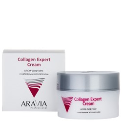 Крем-лифтинг с нативным коллагеном Collagen Expert Cream Aravia 50 мл