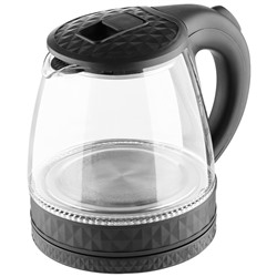 Чайник Homestar HS-1053 (1,2 л.) стекло, пластик черный