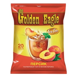 Растворимый чай со вкусом персика Golden Eagle, 20гр (упаковка 20шт)