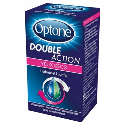 Optone Double Action Yeux Secs 10 ml