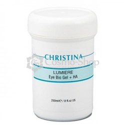 Christina Lumiere Eye Bio Gel + HA (With Hyaluronic Acid And Vitamin Complex)/ Гель "Лумирэ" с гиалуроновой кислотой для ухода за кожей вокруг глаз и шеи 250мл