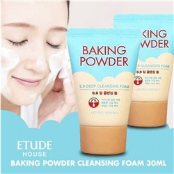 (Китай) Пенка для умывания Etude House Baking Powder BB Deep Cleansing Foam 30мл