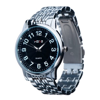 Часы наручные кварцевые мужские "Барбастро", d-4 см