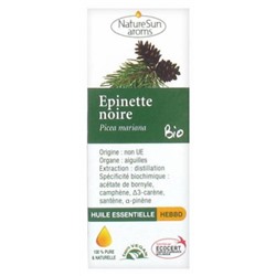 NatureSun Aroms Huile Essentielle Epinette Noire (Picea mariana) Bio 10 ml