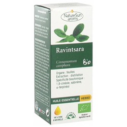 NatureSun Aroms Huile Essentielle Ravintsara (Cinnamomum camphora) Bio 10 ml