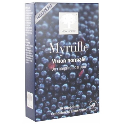 New Nordic Myrtille Vision Normale 30 Comprim?s