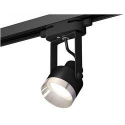 Комплект трекового однофазного светильника XT6602042 PBK/PSL черный полированный/серебро полированное MR16 GU10 (C6602, N6132)