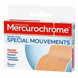 Mercurochrome Bande Tissu Sp?cial Mouvements 5 Bandes