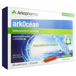 Arkopharma ArkOc?an Nervosit? et Fatigue Magn?sium Marin 20 Ampoules