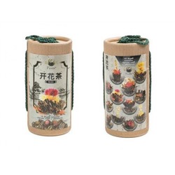 Chinese designer tea (набор 12 черных чаев крупнолистовых связанных с цветками)