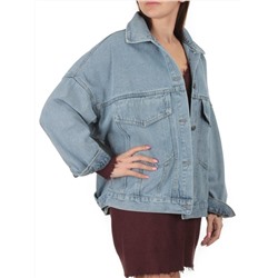 5812 LT. BLUE Куртка джинсовая женская оверсайз