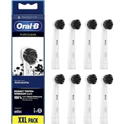 Насадки на зубную щетку Braun Oral-B EB20CH-8 Pure Clean Aktivkohle 8 шт
