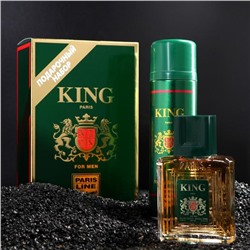 Подарочный набор для мужчин: Туалетная вода King+пена для бритья