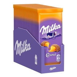 Шоколад молочный Milka Карамель 85гр (упаковка 20шт)
