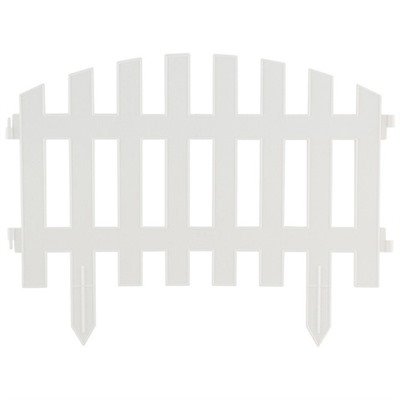 Забор декоративный "RENESSANS" белый (5 секций)