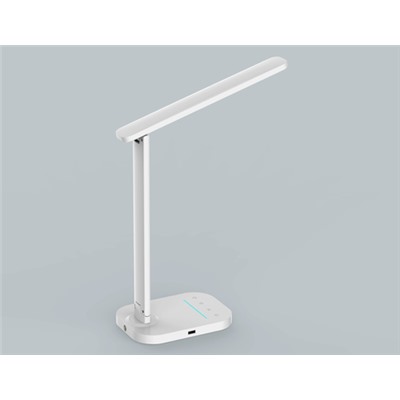 Светодиодная настольная лампа с USB портом и таймером DE444 WH белый LED 3000-6400K 7W