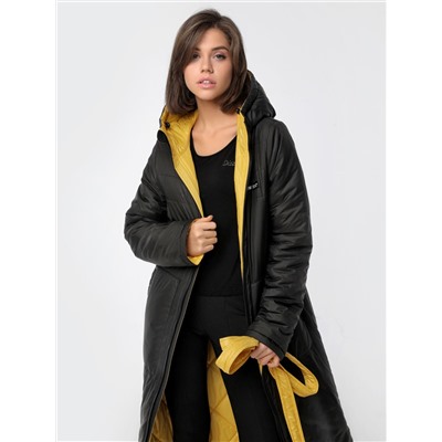 Пальто DizzyWay 22310 черный/желтый