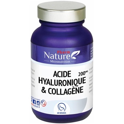 Pharm Nature Acide Hyaluronique et Collag?ne 60 G?lules