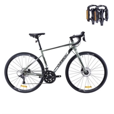 Велосипед шоссейный COMIRON RONIN I 700C-540mm SENSAH 2X9S QR цвет: серый grey shadow